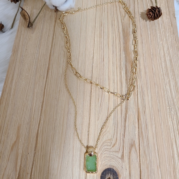 💚💚NEW💚💚GORGEOUS!! Layered Double Chain Necklace in GOLD 💚💚 - Picture 14 of 14
